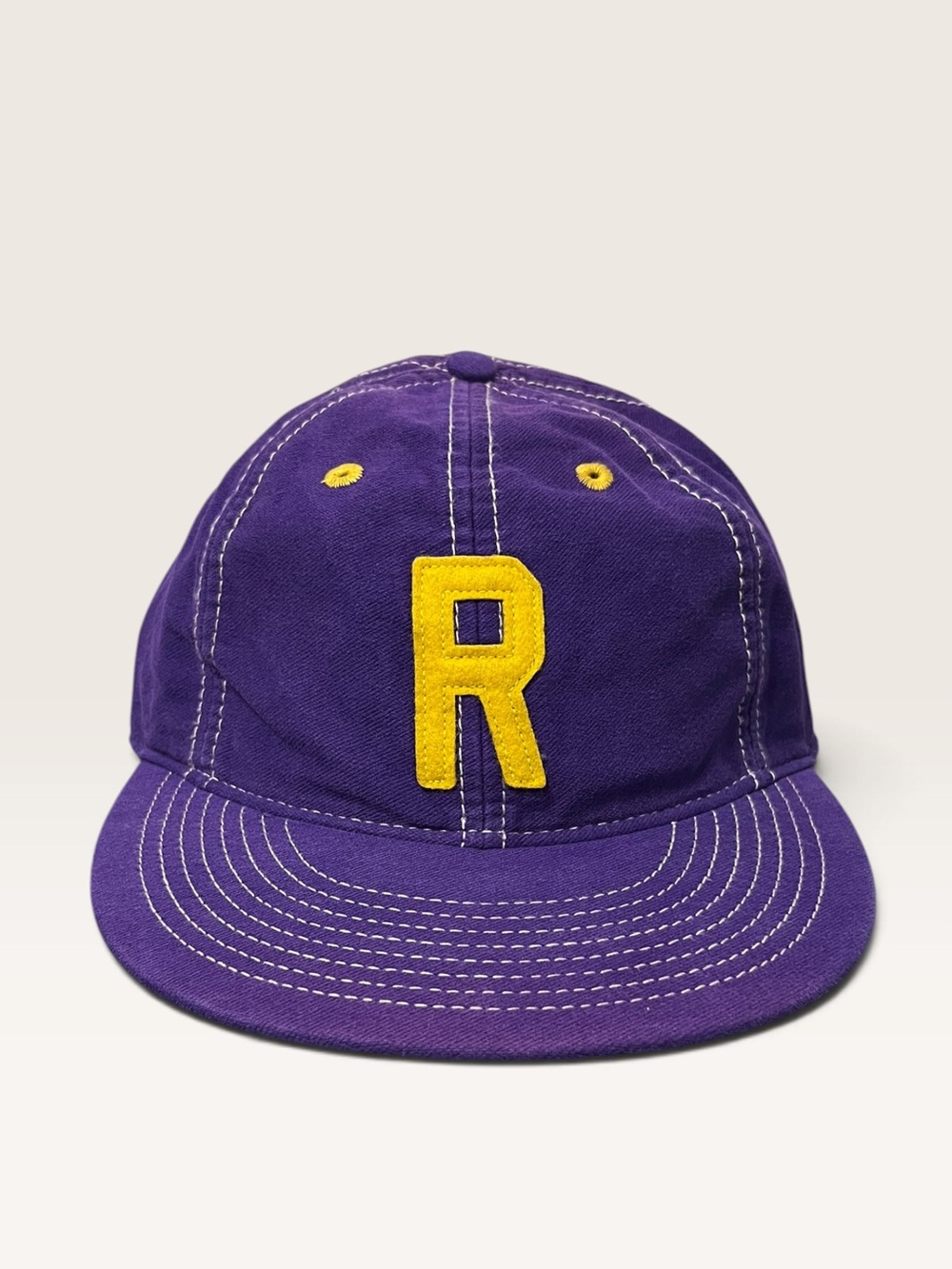 Polo by Ralph Lauren Purple Cap with Yellow 'R' Patch